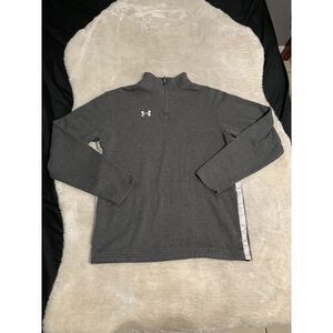 Under Armour Mens Coldgear Storm Gray‎ Pullover Sweater Size Small Loose